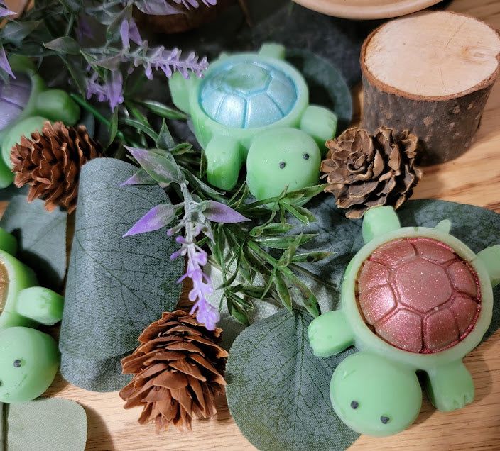 Tiny Turtle Wax Melts-Spiritual
100% Soy Wax Melts
3oz-85grams in a recyclable container.
These tiny turtles are so much fun. They are perfect to just set out as decoration or put into your wax melter. The beautiful colored shells will have shimmery swirls when melted.
A combination of clean and fresh fragrances with the patience & endurance of a tiny turtle. they also are known for protection, security and knowledge.
*WARNING *
Place melt in Wax Warmer, Medium-High heat setting. Do not lea