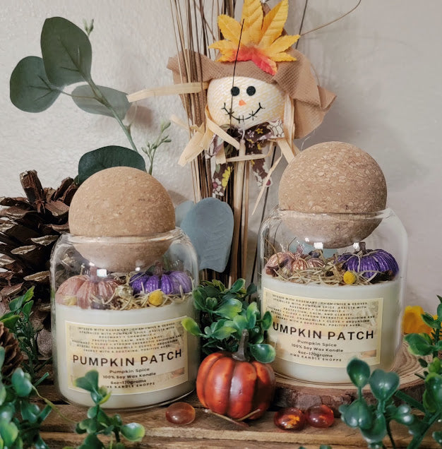 Pumpkin Patch Wickless Kandle
6oz~170grams
100% Soy Wax Wickless Kandle
Pumpkin Spice Fragrance
Infused with Rosemary, Chamomile & Cloves. Sprinkled with Pumpkin Spice. Assists with Rosemary + Chamomile =
Protection, calm, and clarity.
Rosemary + Clove = Strong energetic shielding and mental focus. Chamomile + Clove = Grounding energy with a soothing, positive aura.
This kandle is super cute and festive with fall colors and a pumpkin patch theme.
Use: Place Wickless Kandle on warmer, Medi
