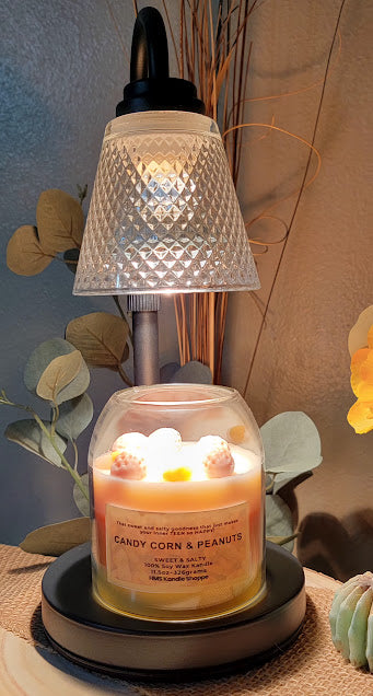 Candle Warmer Lamp with Timer: Black Warmer
Height Adjustable, with 2 Bulbs-The lamp warmers warm wickless kandles from a led bulb.
If on is selected, you will need to manually shut the lamp off. If 2, 4 or 8 is selected lamp will automatically shut off.
TIMER: Electric candle warmer has 3 timer settings of 2 hours, 4 hours and 8 hours so that you can control the duration of usage.
HEIGHT ADJUSTABLE: Warmer lamp has the function of height adjustable, allowing you to adjust the height accordi
