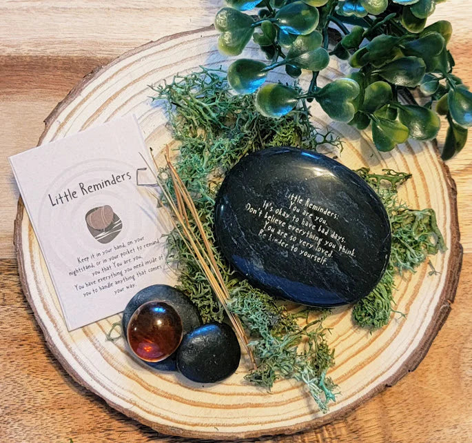 Iced Drink Decorative Soap-Spiritual

Lake Water-2.8oz-79.4grams

Fresh Outdoors- a fresh clean scent with a hint of floral.&nbsp;

Intentions-taking it slow, learn to relax and hold your own calming energy. Includes a calming rock, sometimes just holding something in your hand brings comfort.. gives you something else to focus on with you work on your breathing. Works great with anxiety. this rock also has a reminder printed on it.&nbsp;

Ingredients:&nbsp;

Aloe Vera, Clear and Charcoal Melt &amp; Pour So