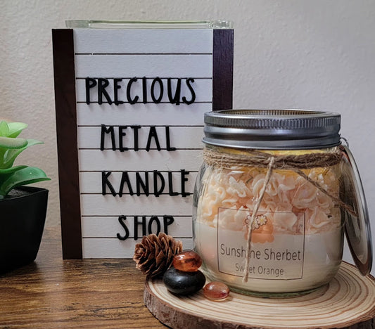 Wickless/Flameless ~Nature Meltz ~ Sunshine Sherbet- A delicious Sweet Orange Fragrance.