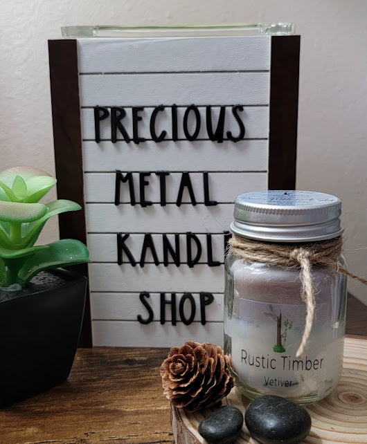 Wickless ~ Flameless Kandles~ Nature Meltz ~ Rustic Timber ~ Vetiver Fragrance