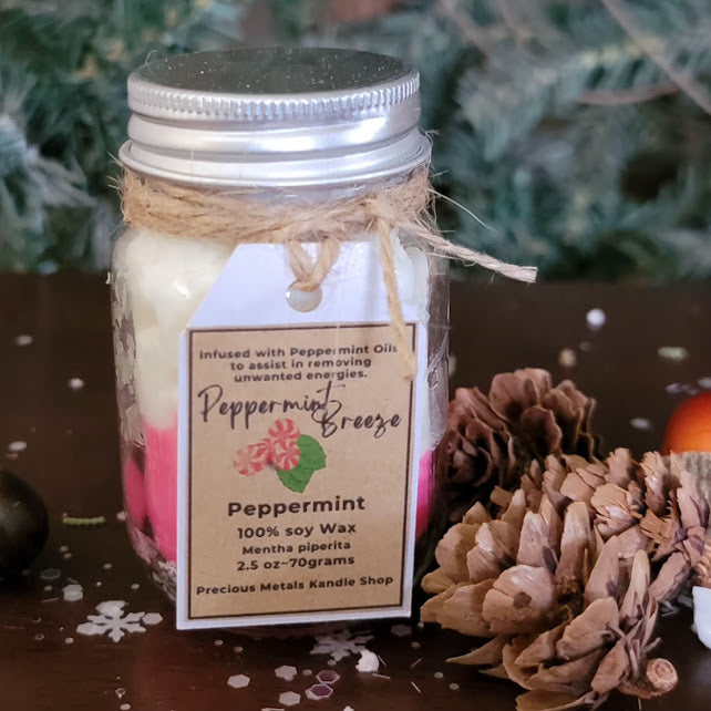 Mini Wickless Peppermint Breeze Kandle & Peppermint Bliss Penguins with Trees Wax Melts