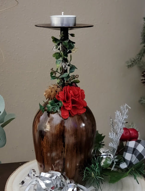 Wine Glass TeaLight Kandle Holder~Click for Options