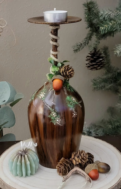 Wine Glass TeaLight Kandle Holder~Click for Options