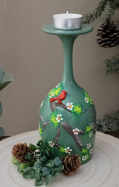 Wine Glass TeaLight Kandle Holder~Click for Options