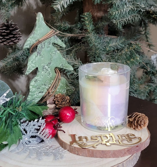 Opalescence~ Peppermint Wickless Kandle