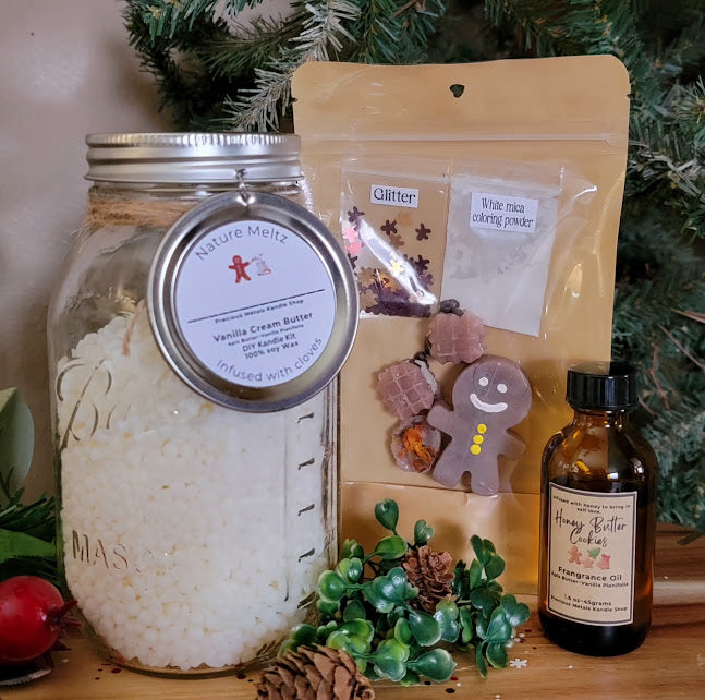 DIY Holiday Kandle Kits~ Mason Jar wickless Kandle- CLICK FOR OPTIONS