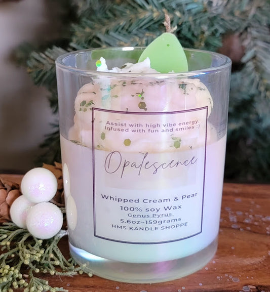 Opalescence~ Whipped Cream & Pear Wickless Kandle