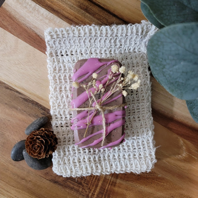 Spiritual BAR SOAP- Raspberry-Cocoa Drizzle