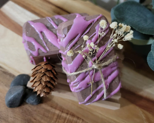 Spiritual BAR SOAP- Raspberry-Cocoa Drizzle