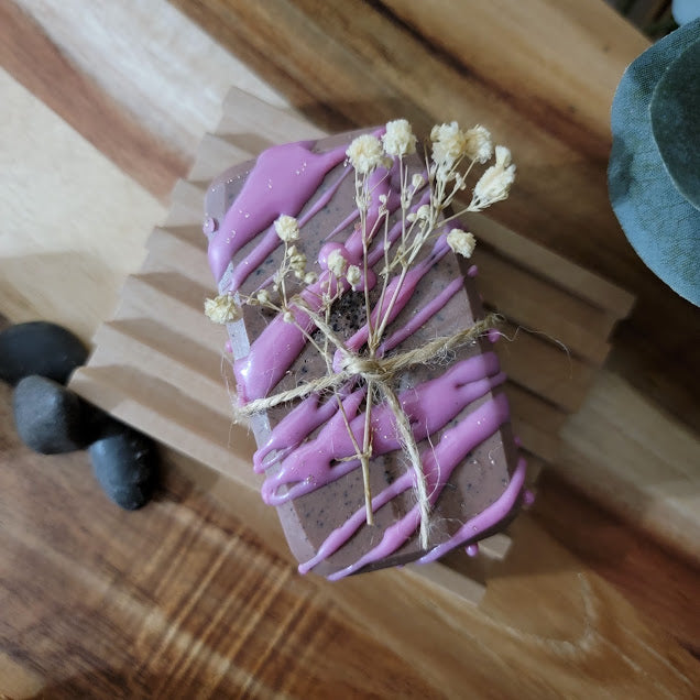 Spiritual BAR SOAP- Raspberry-Cocoa Drizzle