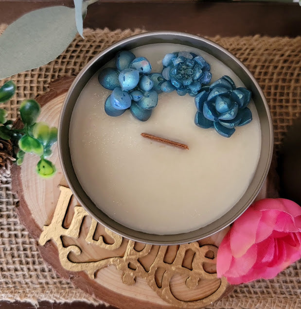 rain- Spiritual Kandle

5oz Metal Tin - 100% Soy Wax

This beautiful kandle is a classic white kandle with shimmering blue succulents.&nbsp;

This fragrance is infused with fresh rain water, watermint, lilac, rose bamboo, earthy white cypress musk and oak moss. An outdoor scent reminiscent of the hidden forrest.

Succulents represent enduring, timeless love, and adaptability, reminding us to overcome adversity, maintain inner balance, and find growth even in challenging environments.




*WARNING*&nbsp;Trim