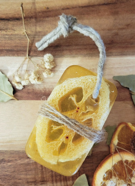 Spiritual Bar Soap -Rise & Shine with Loofah