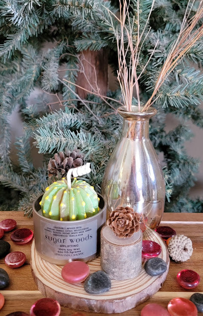 Succulent Kandles-Spiritual

Each Kandle-4oz-113.3grams- Champagne Gold Metal Tin- 100% Soy Wax.

Succulents represent enduring, timeless love, and adaptability, reminding us to overcome adversity, maintain inner balance, and find growth even in challenging environments. These kandle's have beautiful, bright, bold colors with a variety of fragrances.

rain- Hidden Forrest Spiritual Kandle.&nbsp;This beautiful kandle is a classic white kandle with shimmering blue succulents and a crackling wood wick.&nbsp;Th