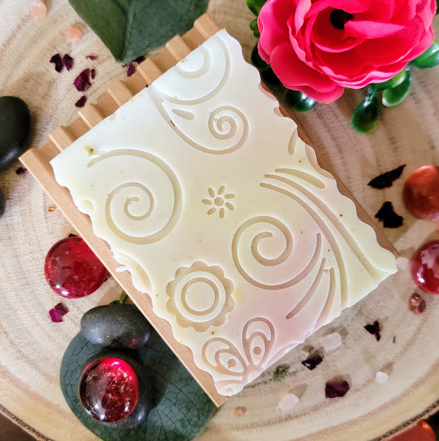 Spiritual Bar Soap- Himalayan Rose


4oz-113.3grams&nbsp;
Goat Milk Melt &amp; Pour Soap Base


Fragrances of Rose Water with a hint of White Tea.&nbsp; A beautiful rose floral with a clean fresh scent. Along with the combination of pink himalayan salt and dried rose pieces creates regeneration of the mind and body. Cleansing your energy while bringing in self love and self-acceptance. All brought together to create balance.&nbsp;




Natural Plant~Based Sisal Soap Saver Pouch-Not Included.

Natural Plant~B