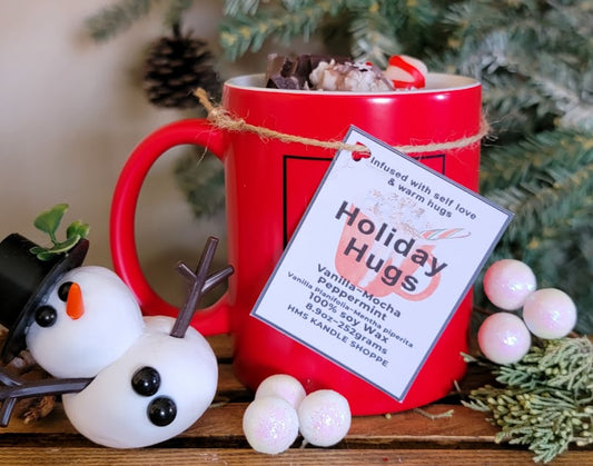 Holiday Hugs ~ In Mugs Wickless Kandle