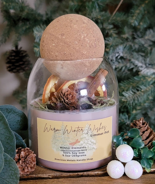 Warm Winter Wishes Wickless Kandle Simmer Pot