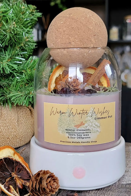 Warm Winter Wishes Wickless Kandle Simmer Pot